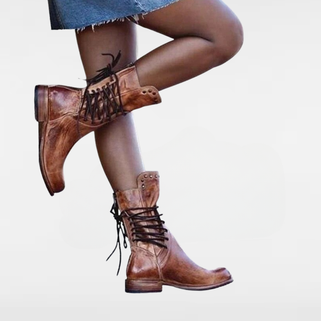 WYNONA | RUSTIKALE VINTAGE LEDERSTIEFEL