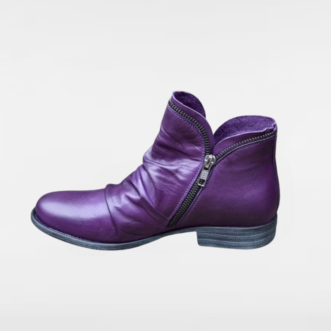 Victoria™ – Lederstiefel mit praktischem Reißverschluss
