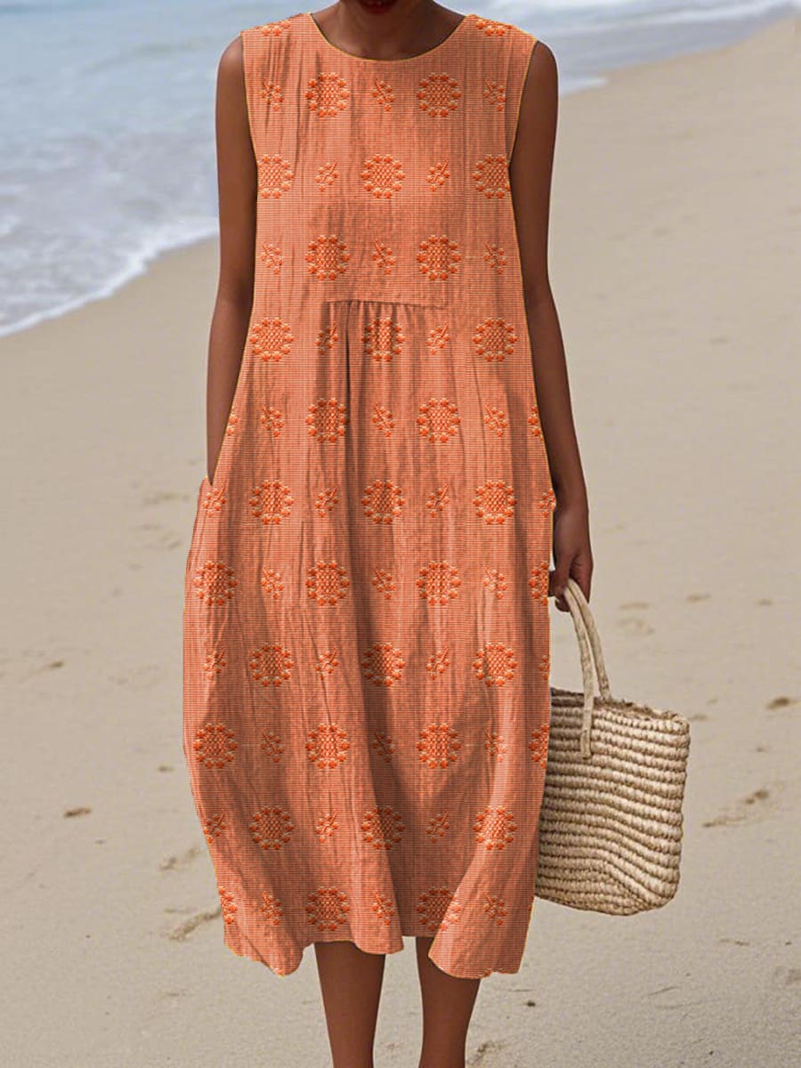 Künstlerisches Strandkleid