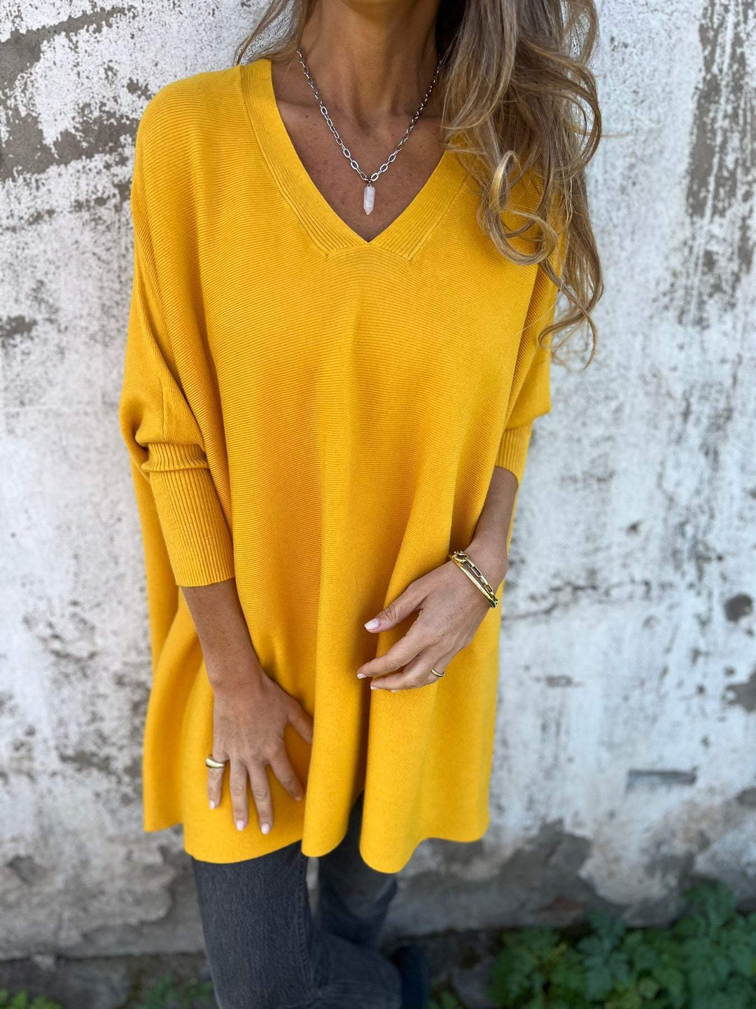 Hannah – V-Ausschnitt Pullover