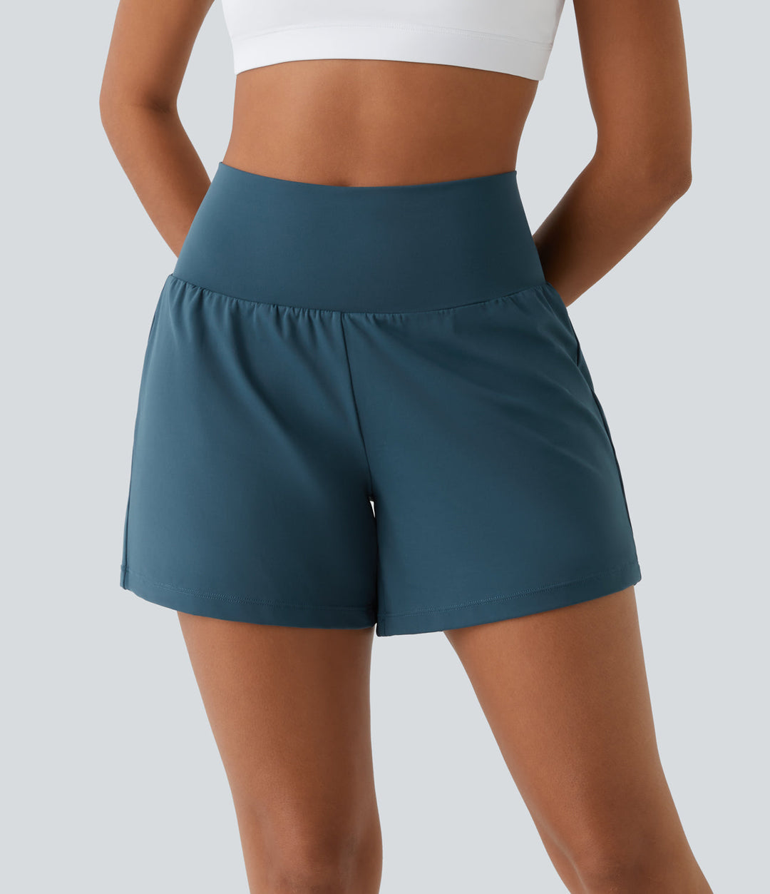 Luigia - 2 In 1 Yoga Shorts Mit Hoher Taille