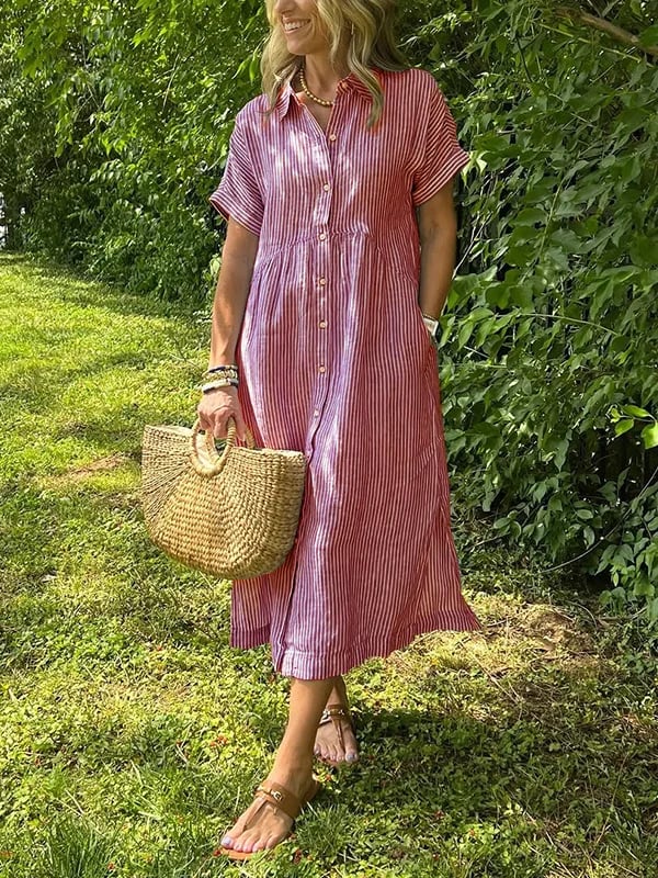 Gwen™ - Gestreiftes Hemdkleid