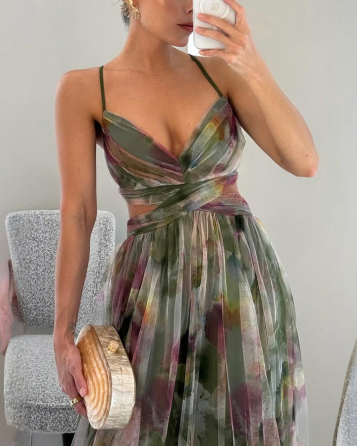 Giselle - Fesselndes Floral-Maxikleid