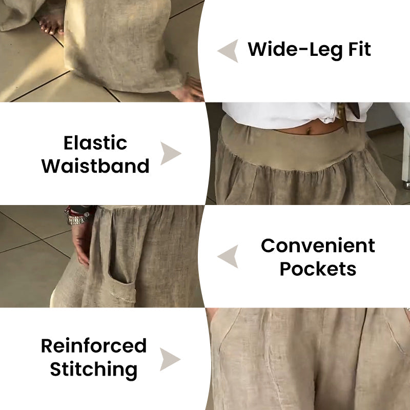 Lucy™ – Elastische Weite-Hosen mit Taschen