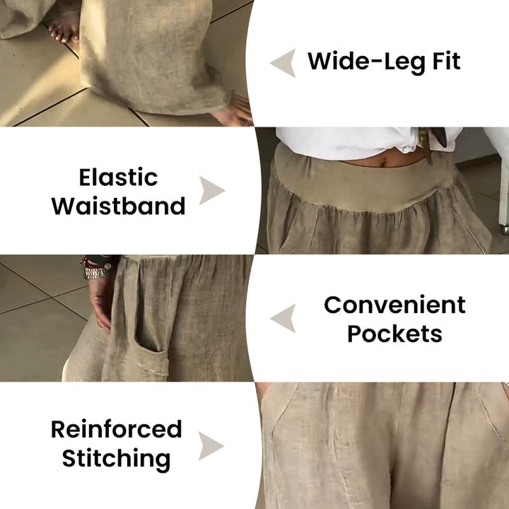 Lucy™ – Elastische Weite-Hosen mit Taschen