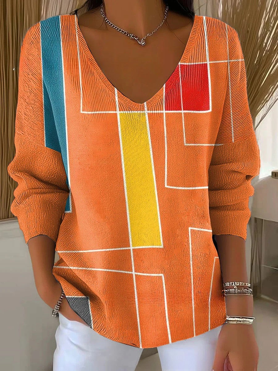 Beatrice – Pullover mit V-Ausschnitt