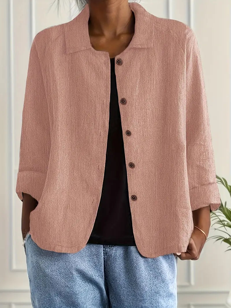 Marilla™ – Klassischer leichter Hemd-Cardigan