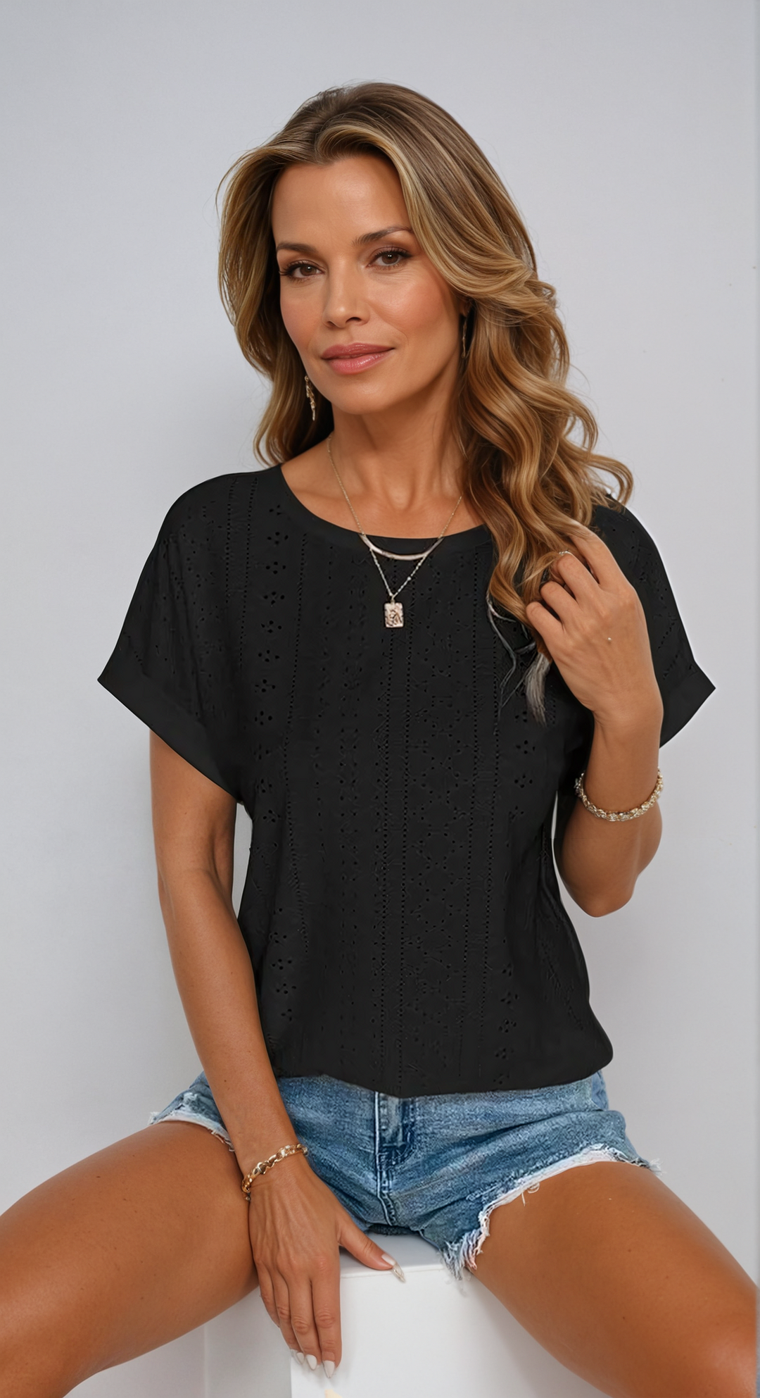 Becky™ | Lässiges Lochmuster-Top
