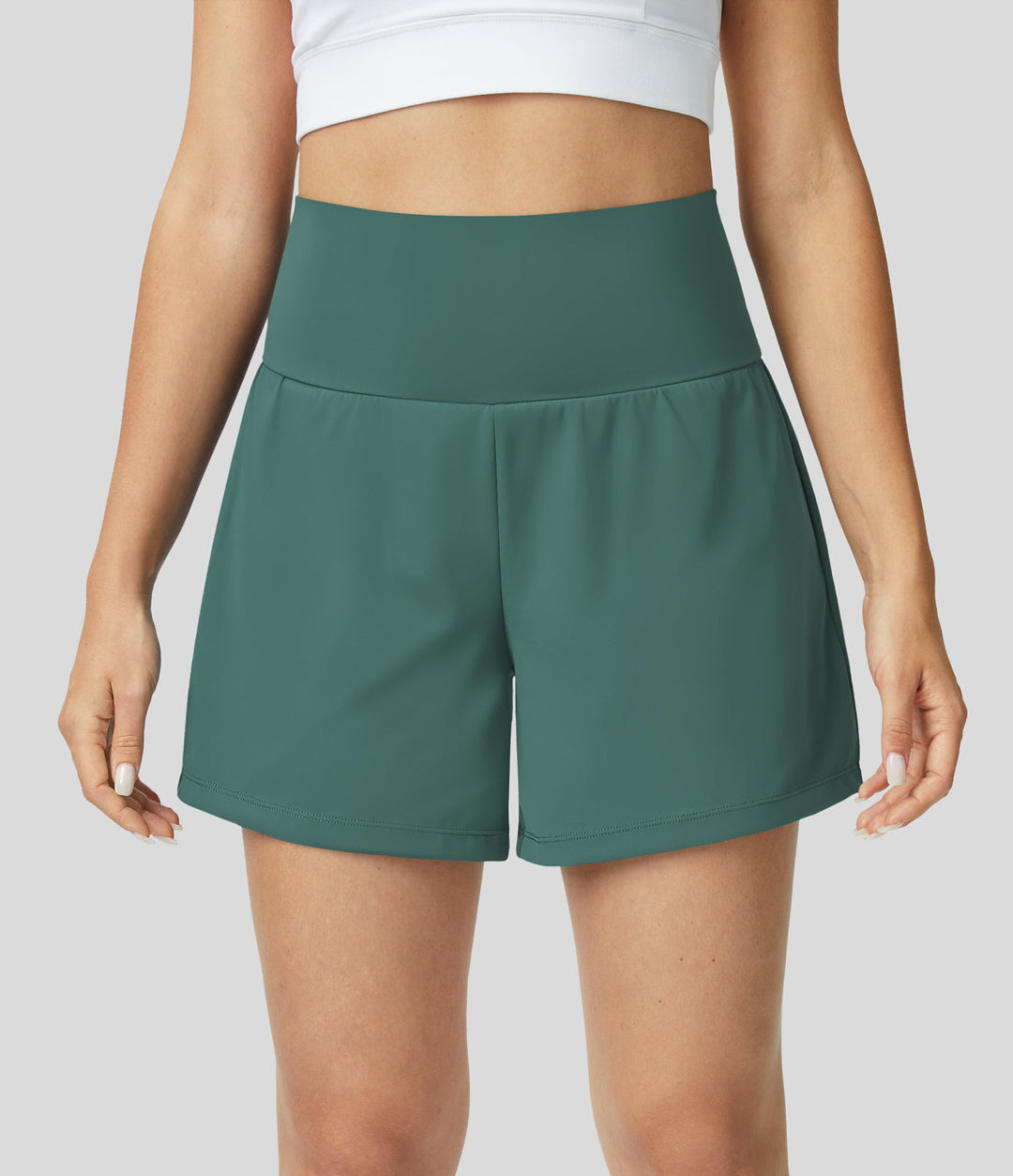 Luigia - 2 In 1 Yoga Shorts Mit Hoher Taille