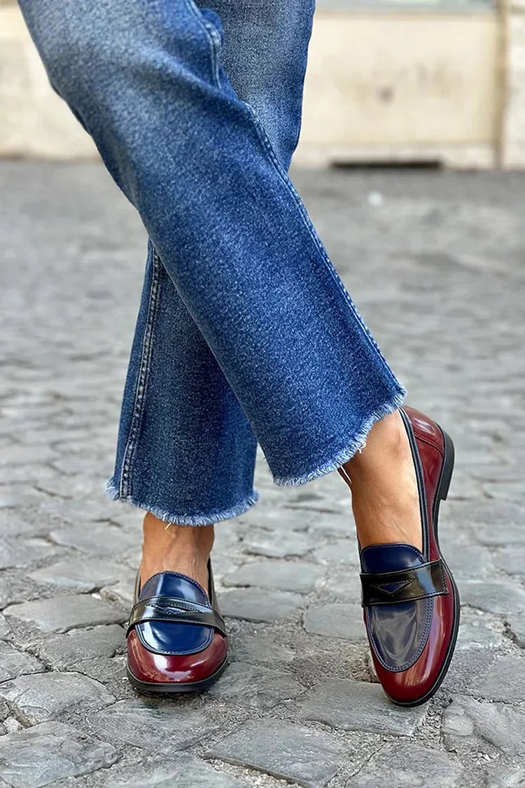 GLANZENDER TRICOLORE LOAFER