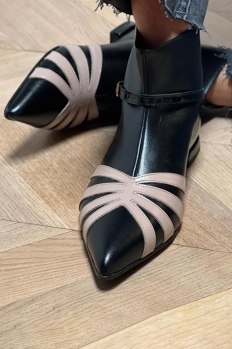 SPITZES GEOMETRISCHES KNÖCHELSTIEFEL