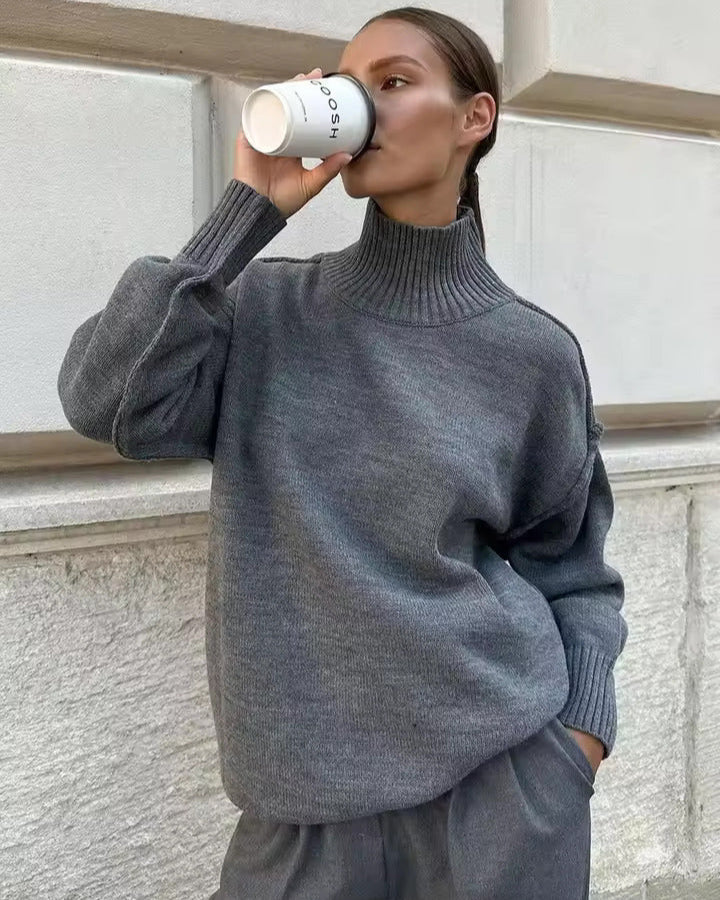 Isabella - Gestrickter Rollkragenpullover