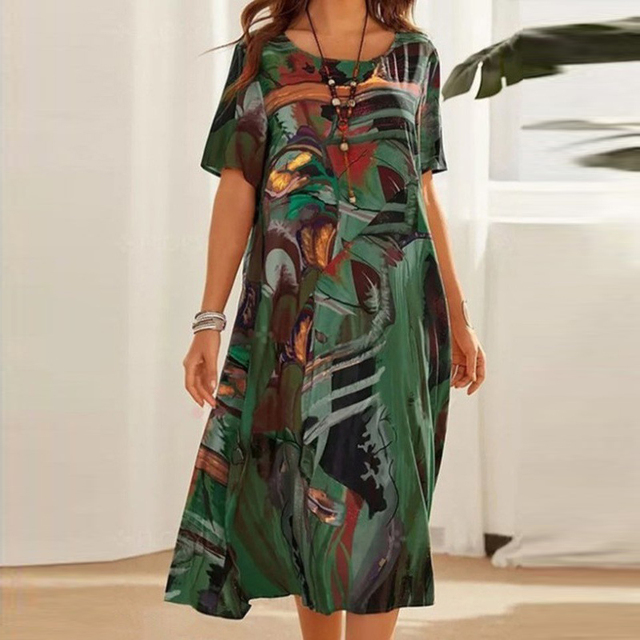 Abigail™ - Bequemes Bedrucktes Kleid