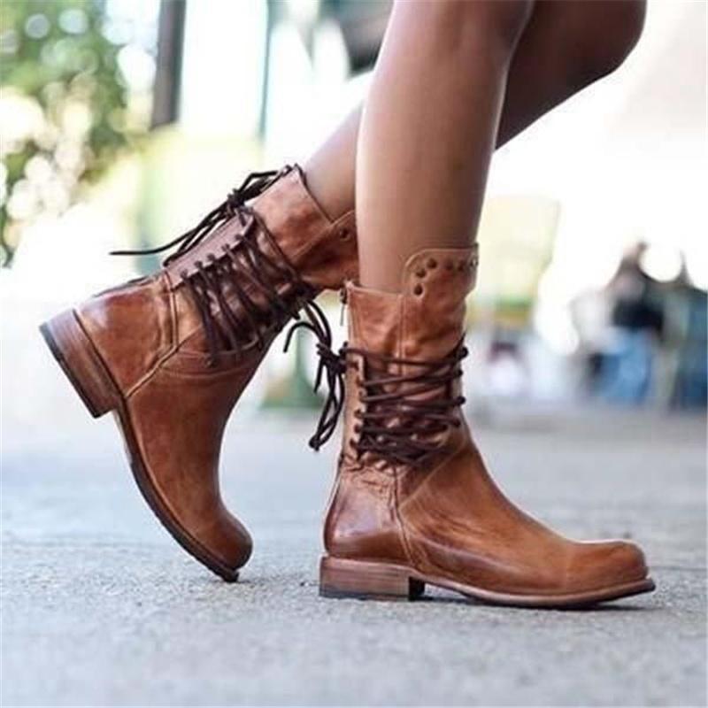WYNONA | RUSTIKALE VINTAGE LEDERSTIEFEL