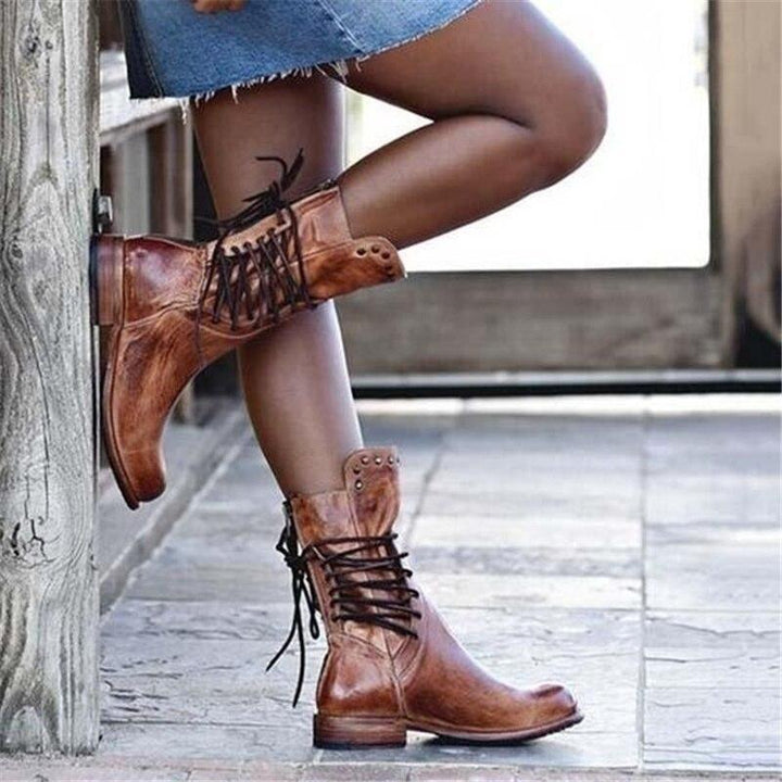 WYNONA | RUSTIKALE VINTAGE LEDERSTIEFEL