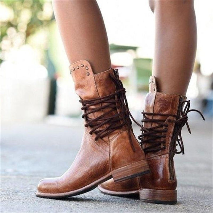 WYNONA | RUSTIKALE VINTAGE LEDERSTIEFEL
