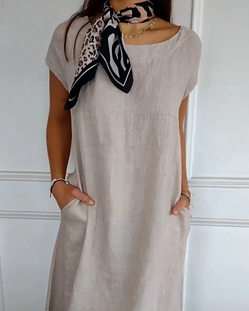 Brenna™ – Lässiges Baumwollkleid