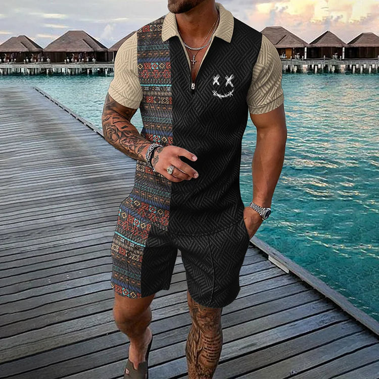EMIL | ZEITREISENDER POLOSHIRT- & SHORTS-SET