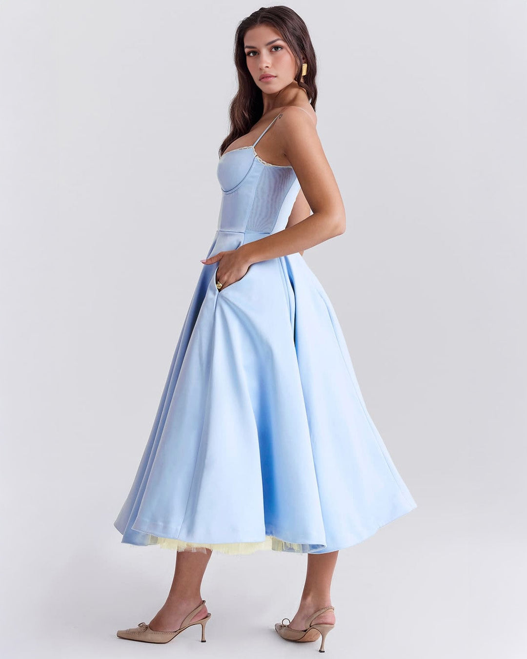 Ophira™ - Elegantes Korsett-Midi-Kleid