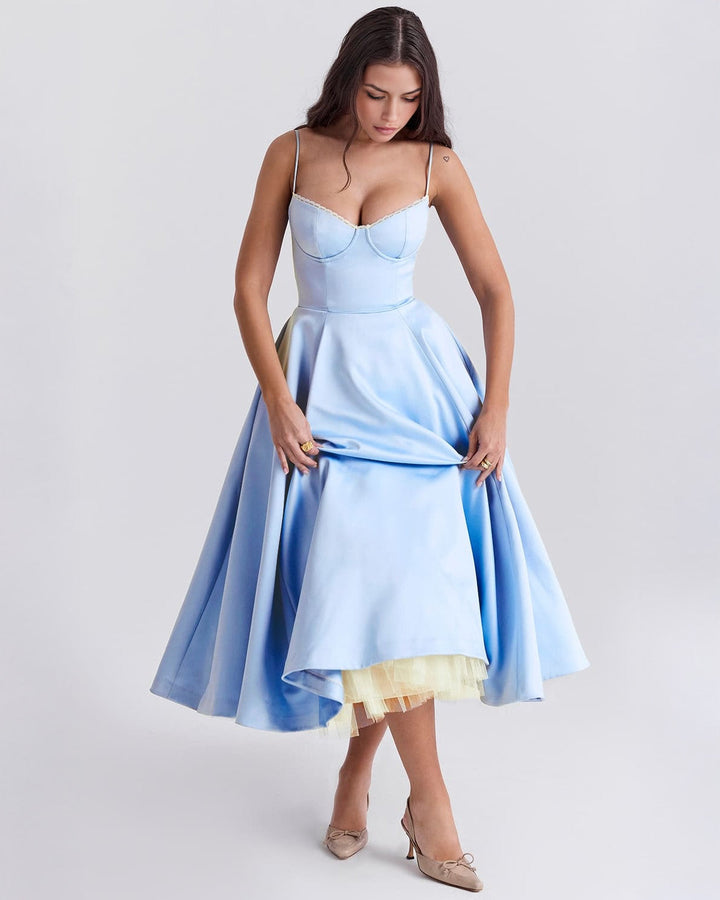 Ophira™ - Elegantes Korsett-Midi-Kleid