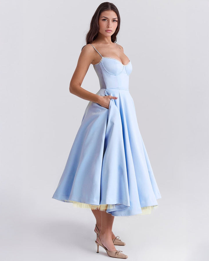Ophira™ - Elegantes Korsett-Midi-Kleid