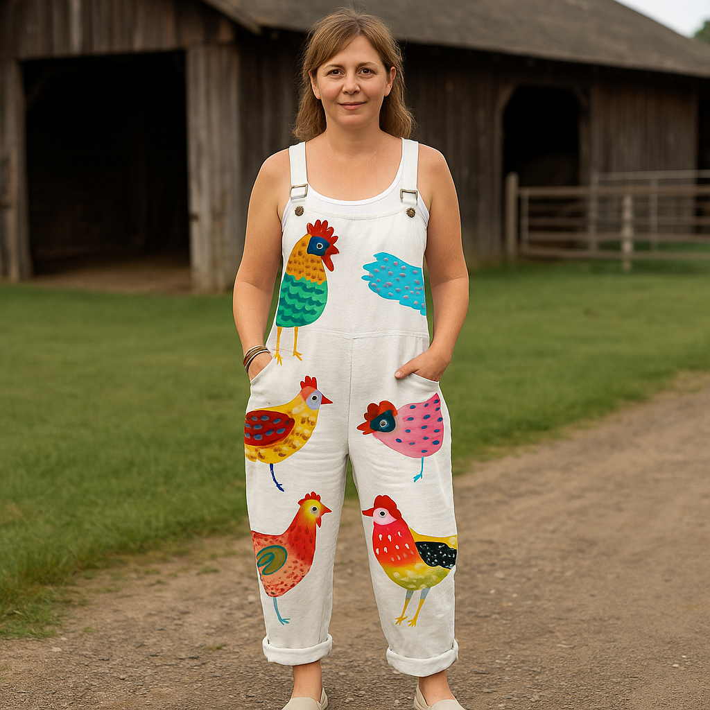 Vintage Weitbeiniger Jumpsuit - Müheloser Komfort & Schicker Stil für Frauen