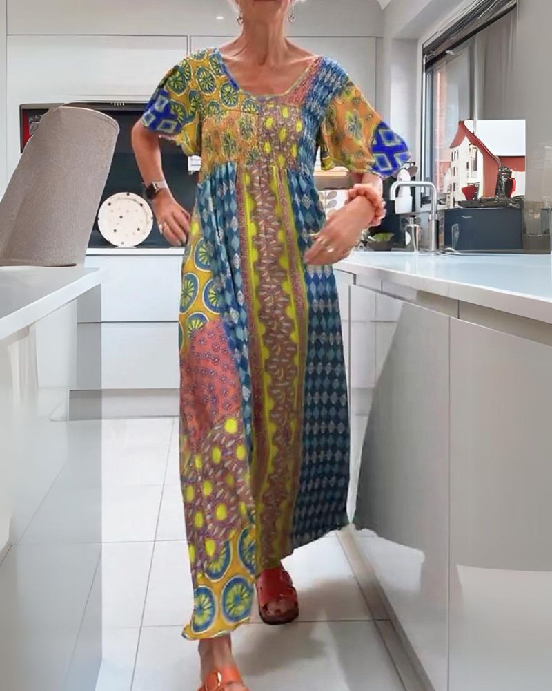 Melania™ - Buntes Bohemian Kleid