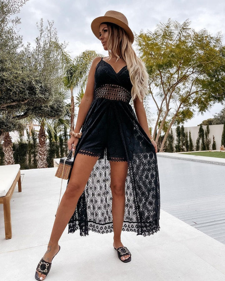 Grace | Geräumiger Spitzen-Jumpsuit