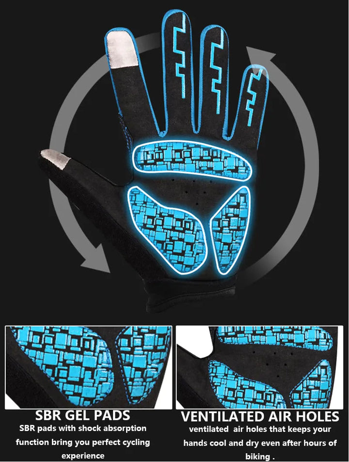 Herren Touchscreen-Fahrradhandschuhe mit rutschfestem Design