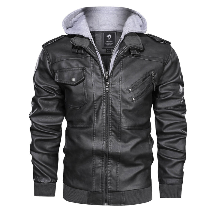 Herren Jacke mit abnehmbarer Kapuze und Taschen