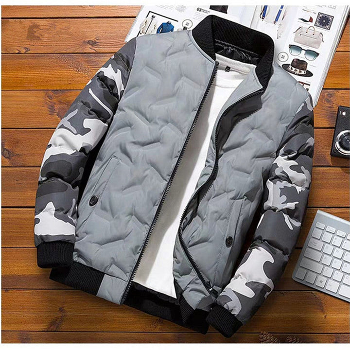 Herren Bomberjacke mit Taschen, Langarm