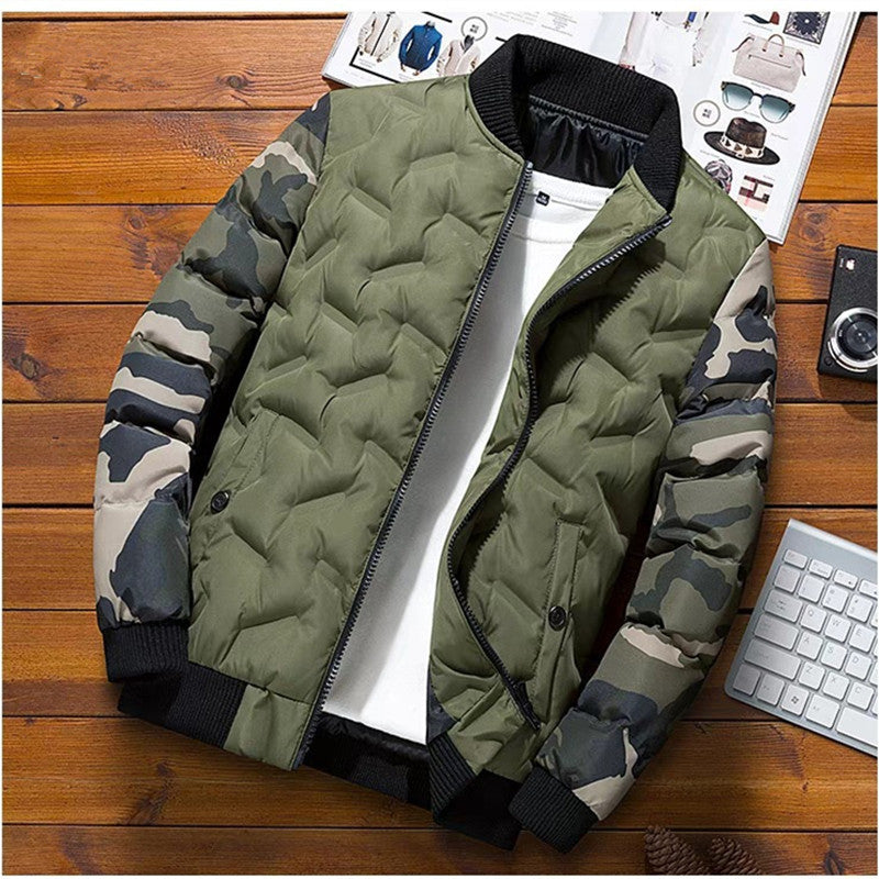Herren Bomberjacke mit Taschen, Langarm