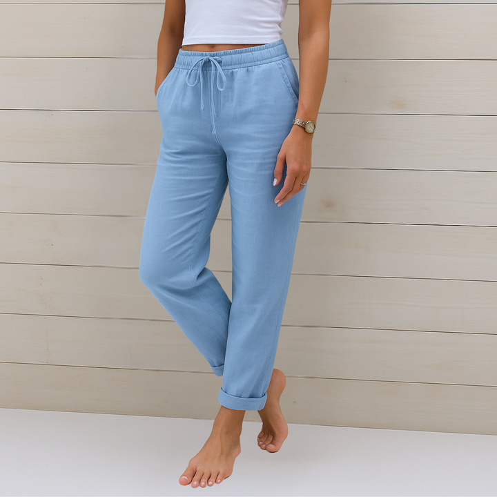 Alyse™ - Premium Leinen Stretch-Hose