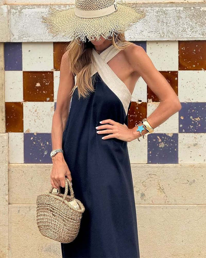 Olive™ - Kleid mit Kreuzhals