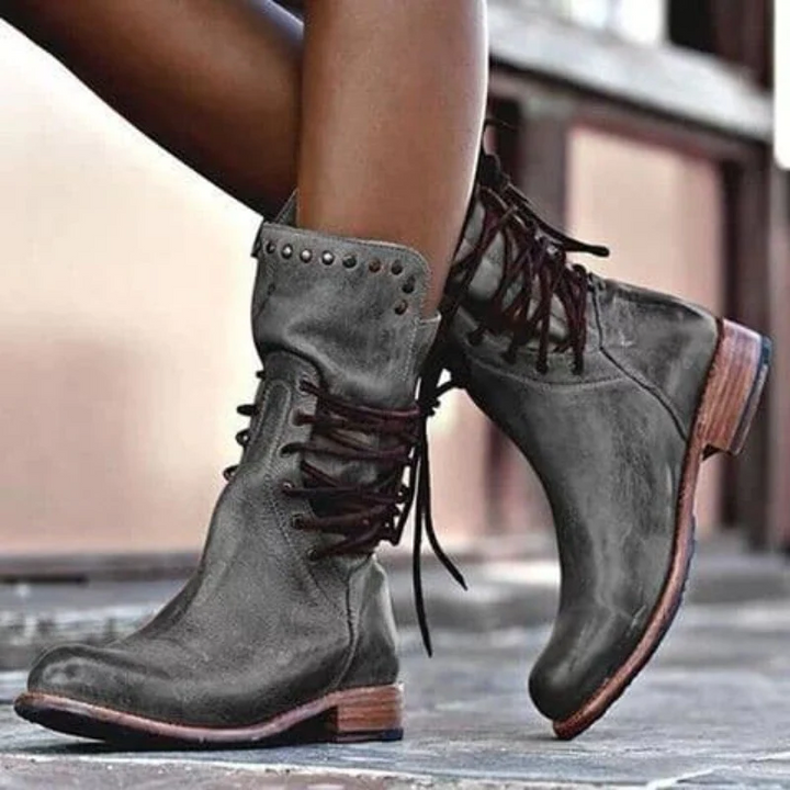 WYNONA | RUSTIKALE VINTAGE LEDERSTIEFEL