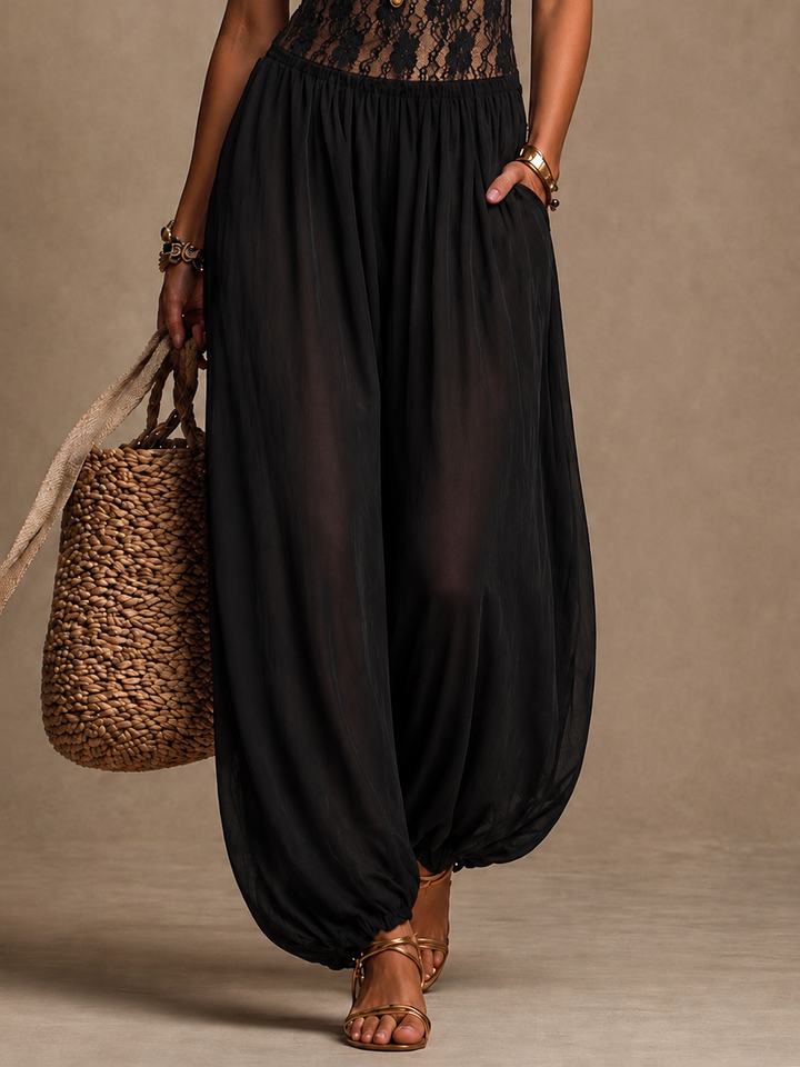 Laia | Damen Spitzen-Jumpsuit mit Taschen