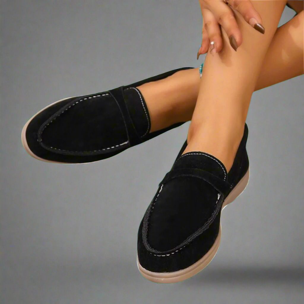 Hannah | Handgefertigte Wildleder-Mokassins mit elegantem Design