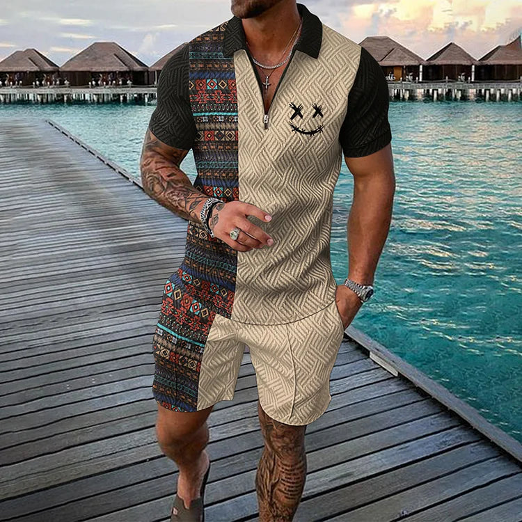 EMIL | ZEITREISENDER POLOSHIRT- & SHORTS-SET
