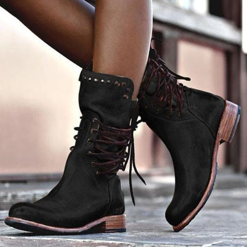 WYNONA | RUSTIKALE VINTAGE LEDERSTIEFEL