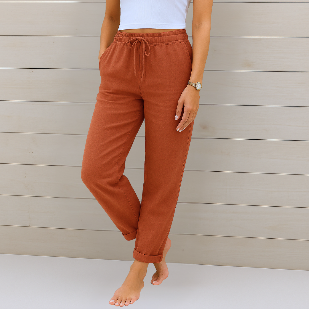 Alyse™ - Premium Leinen Stretch-Hose