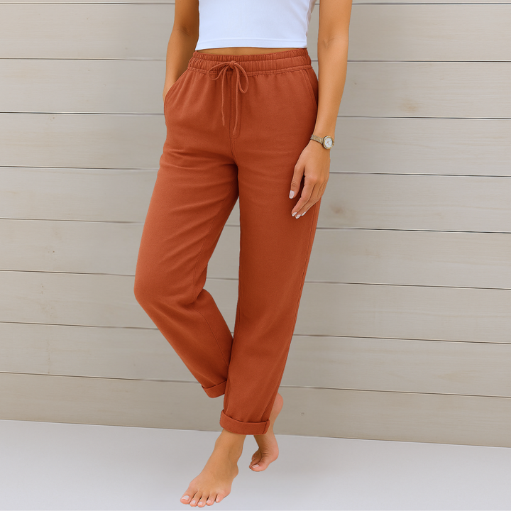 Alyse™ - Premium Leinen Stretch-Hose