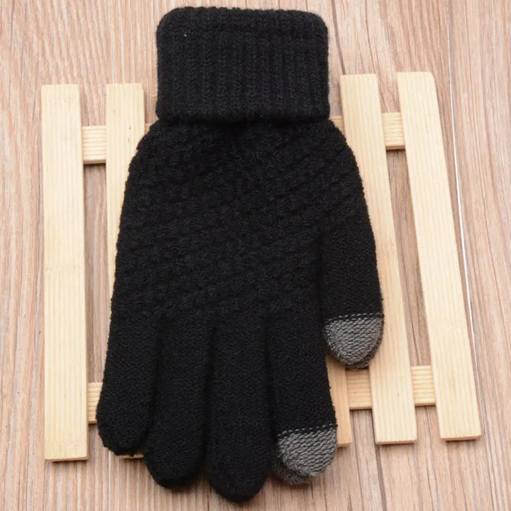 Gestrickte Touchscreen-Handschuhe für Damen