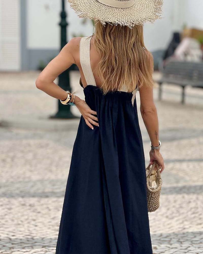 Olive™ - Kleid mit Kreuzhals