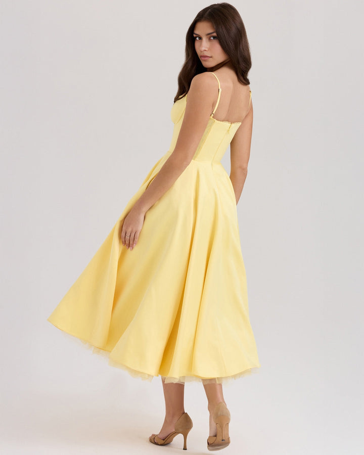 Ophira™ - Elegantes Korsett-Midi-Kleid