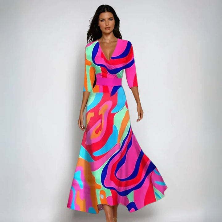 Emily | Stilvolles Blumenkleid für Partys