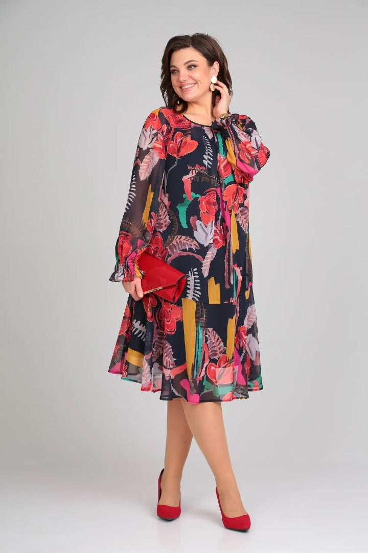 Andrea™ - Modisches Blumenkleid