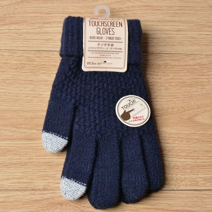 Gestrickte Touchscreen-Handschuhe für Damen