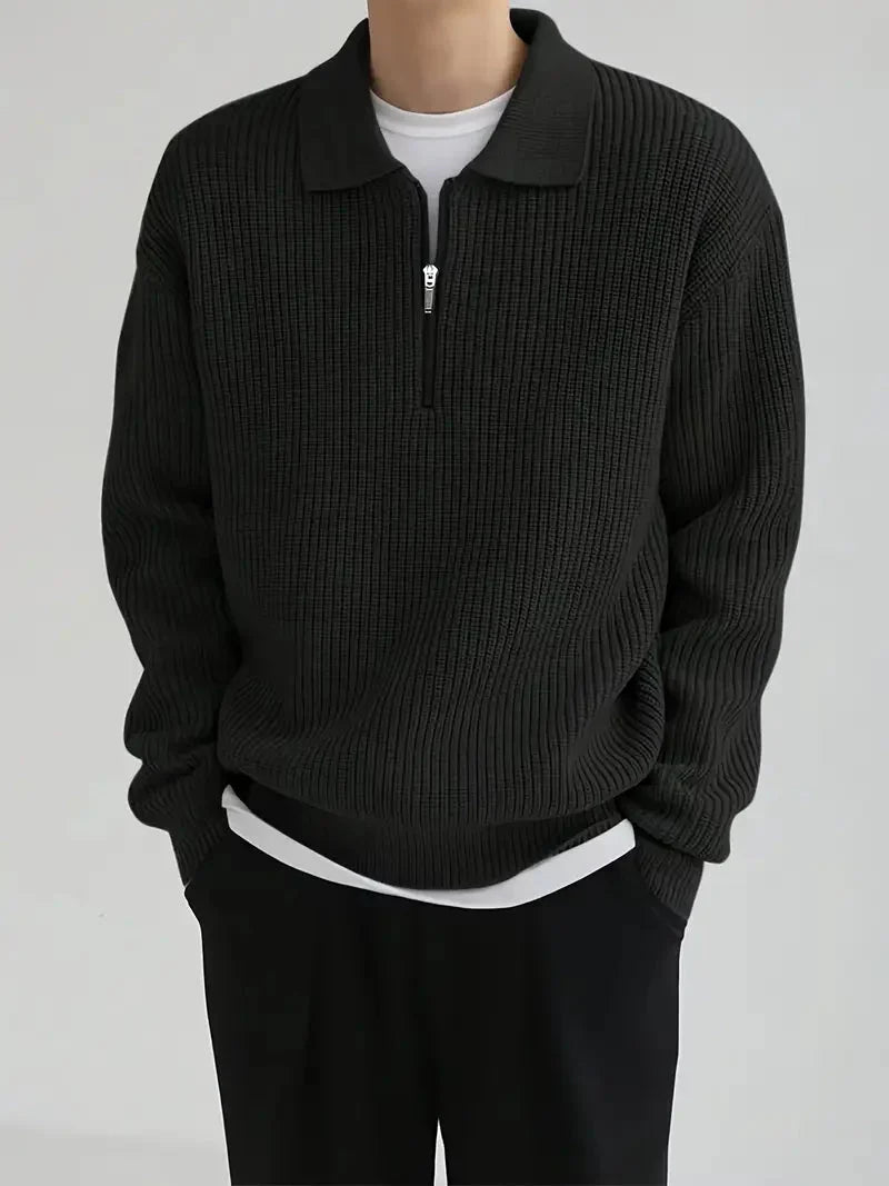 Brit & Boho™️ | Der moderne schlanke Quarter Zip