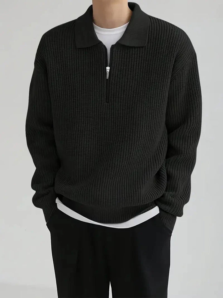 Brit & Boho™️ | Der moderne schlanke Quarter Zip