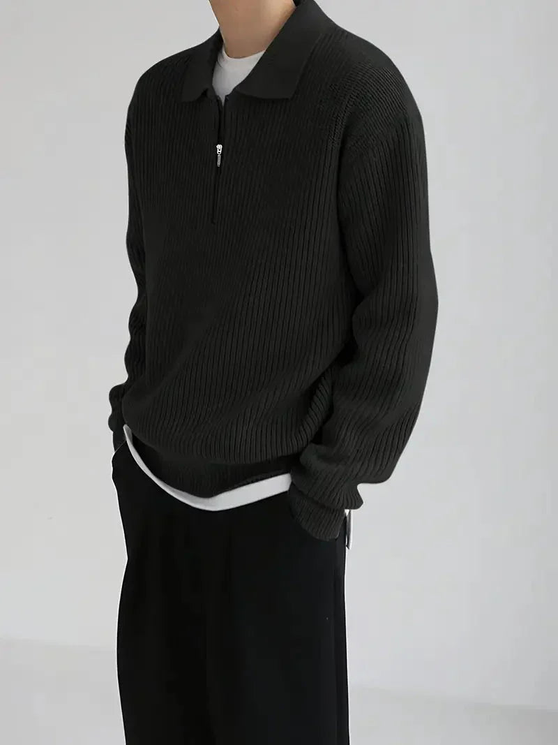Brit & Boho™️ | Der moderne schlanke Quarter Zip